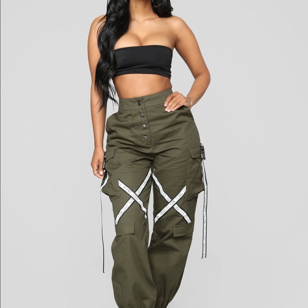 Olive Sayra Cargo pants